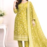 Regalia Lawn 3PC – Gold Print